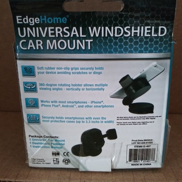 EdgeHome Universal Windshield Car Mount - Picture 4 of 12